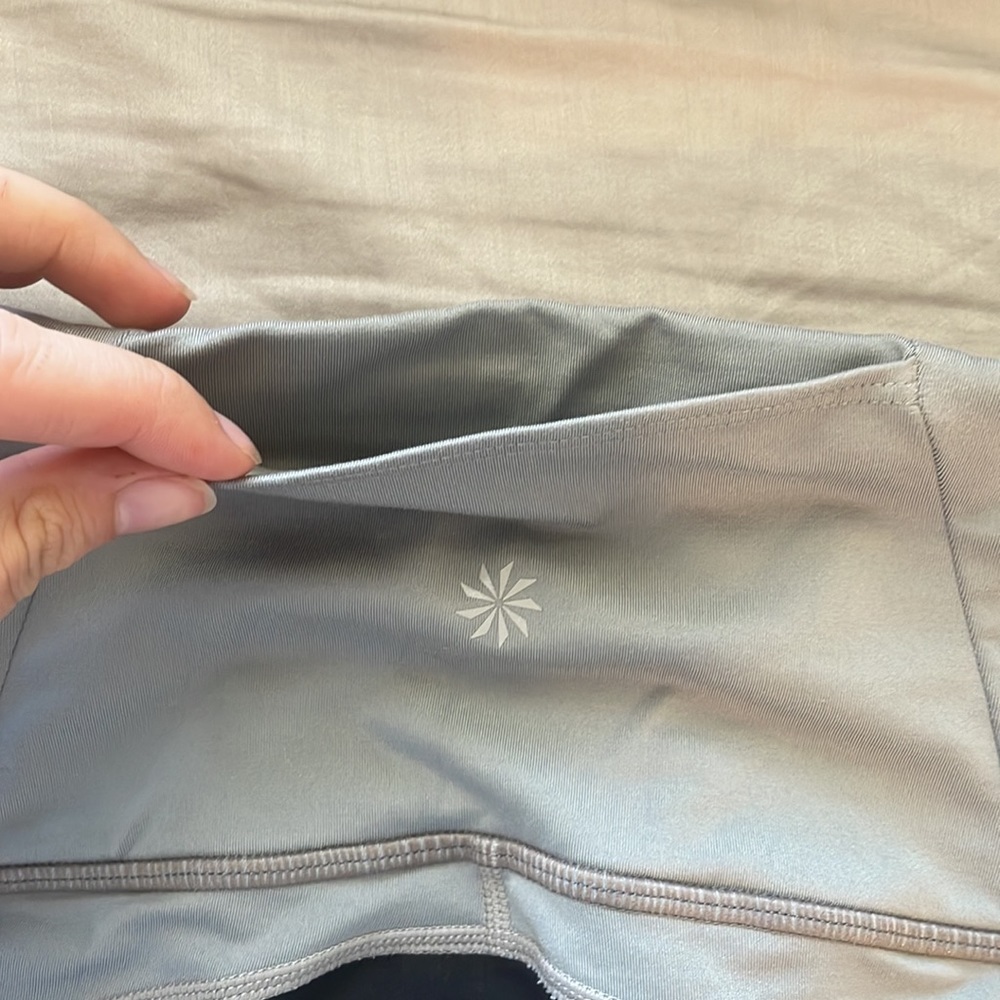 Athleta Spar Colorblock‎ 7/8 Tight Color Silver Bells size small - Picture 10 of 14